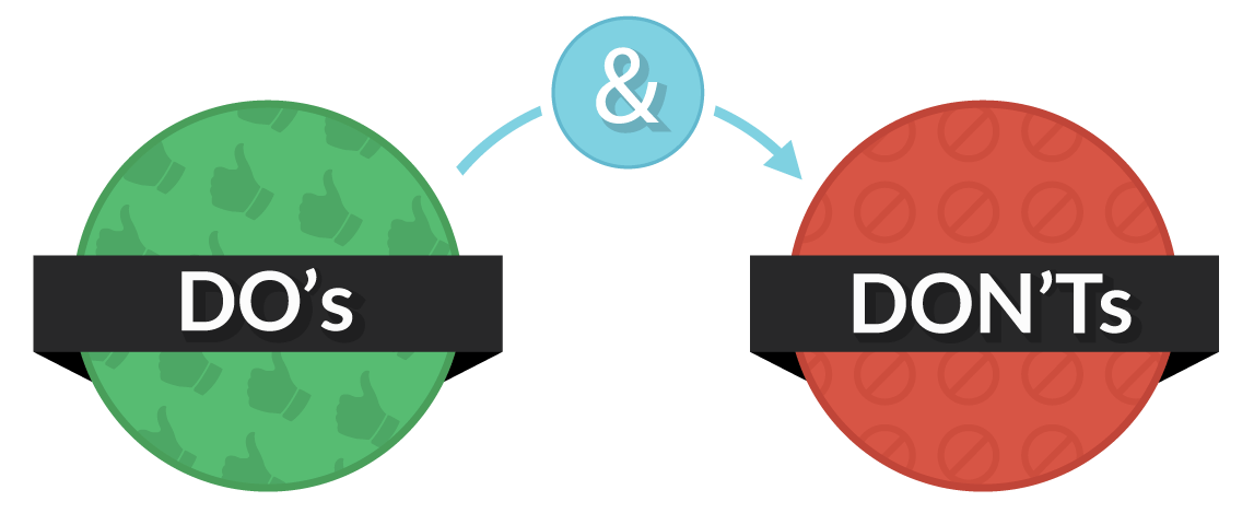 Don t good. Do`s don`TS. Dos and don TS. List of dos and don'TS. Do картинка.